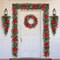 Set of 2 9ft Pre-Lit Christmas Garlands, with Warm White LED Lights with Timer, Three Function